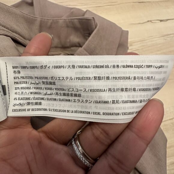 Abercrombie Fitch 0 Short Sloane Tailored Pants High Waist Wide Leg Brown - Picture 5 of 8